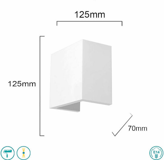 SoleLuce Artemis Leuchte Wand Weiß SoleLuce Artemis Leuchte Wand Weiß