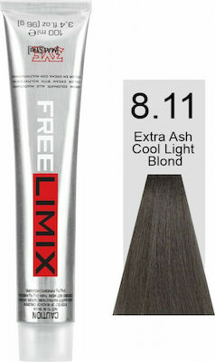 Freelimix Permanent Color 8.11 Ξανθό Ανοιχτό Ψυχρό Πολύ Σαντρέ 100ml