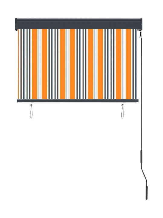 vidaXL Garden Sideway Sunshade Roller Yellow 1x2.5cm