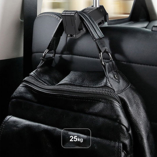Baseus Car Mobile Mount 4" - 6.5" with Adjustable Hooks Black