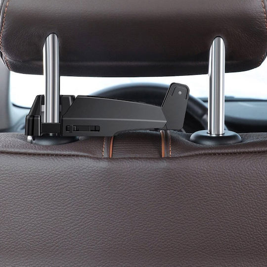 Baseus Car Mobile Mount 4" - 6.5" with Adjustable Hooks Black