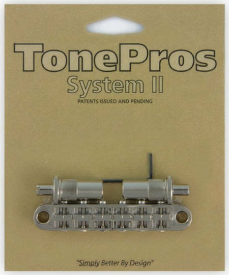 TonePros Bridge Tuneomatic Гърди в Сребрист цвят Никел