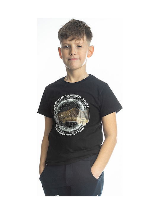 Joyce Kids T-shirt Black World Cup Summer