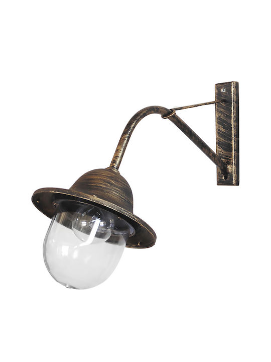 Heronia W45-801 Iluminat Exterior Montat Pe Perete Cu Umbră E27 IP23 57x24.5x40cm