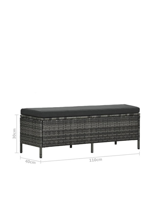 Garden & Outdoor Furniture Sets Living Room Set Pieces Gray with Pillows