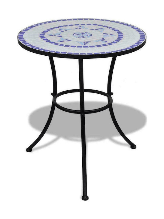 Garten- und Outdoor-Möbelsets für kleinen Raum 3 Stück Blau / Weiß