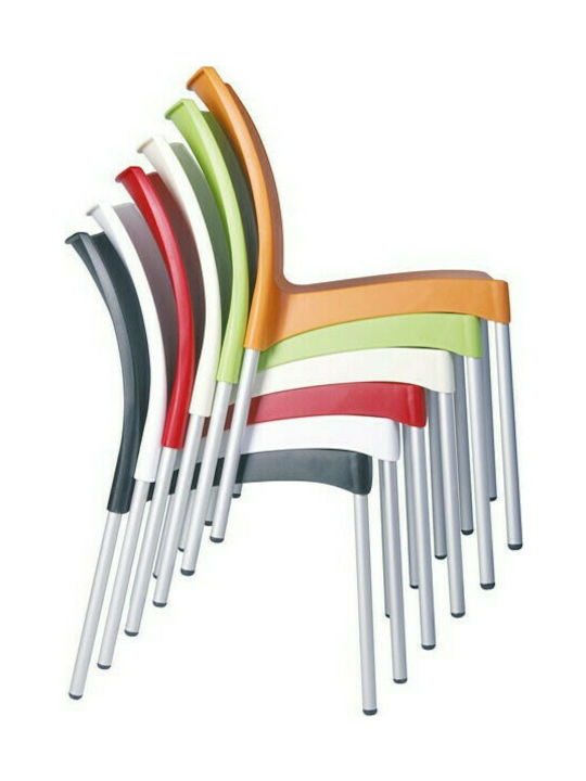 Outdoor Chair Polypropylene Juliette Red 48x53x83cm