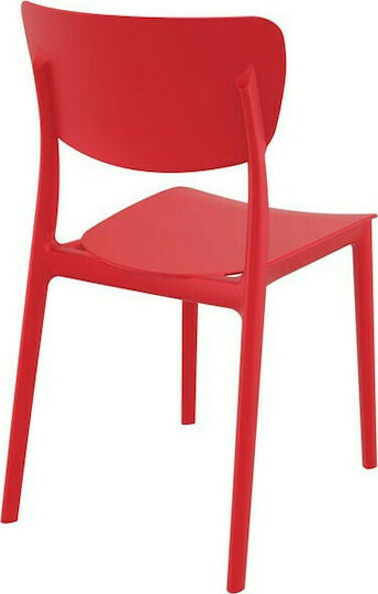 Outdoor Chair Polypropylene Monna 127 Red 45x53x82cm