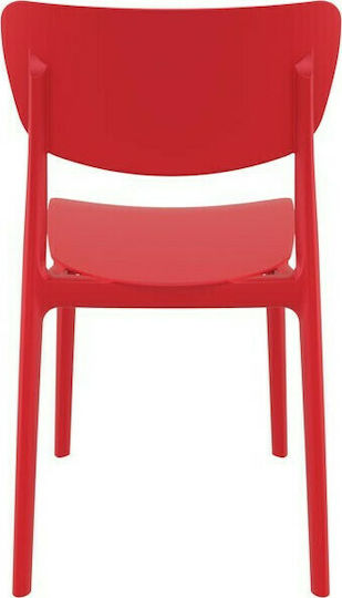 Outdoor Chair Polypropylene Monna 127 Red 45x53x82cm
