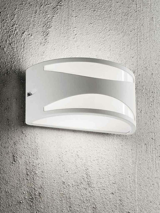 Ideal Lux Rex Wall-Mounted Outdoor Ceiling Light E27 IP44 25x13x12εκ.