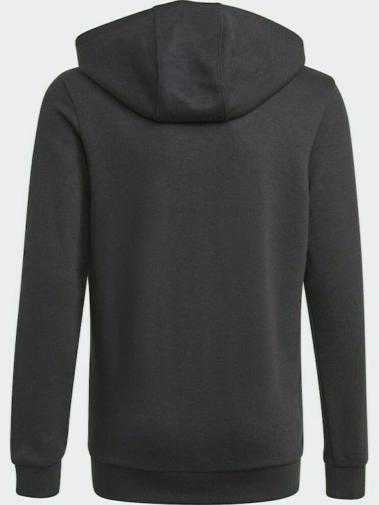 Adidas Kinder Sweatshirt mit Kapuze und Taschen Schwarz Essentials