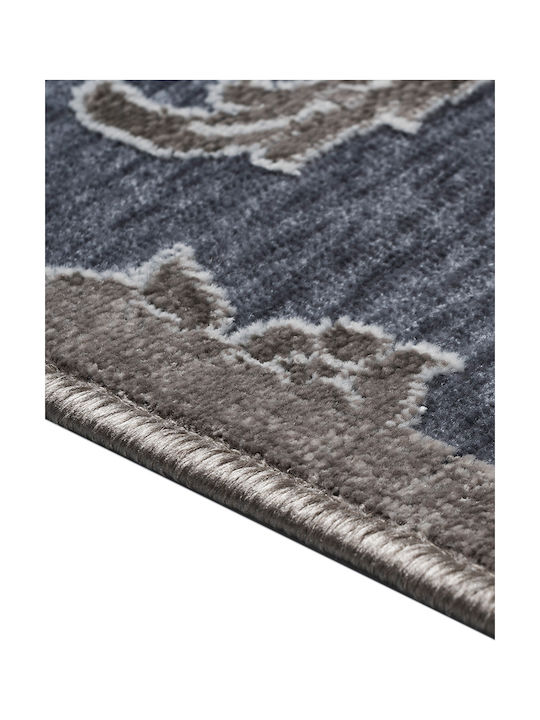 Madi Leaves Rug Rectangular Summer Grey