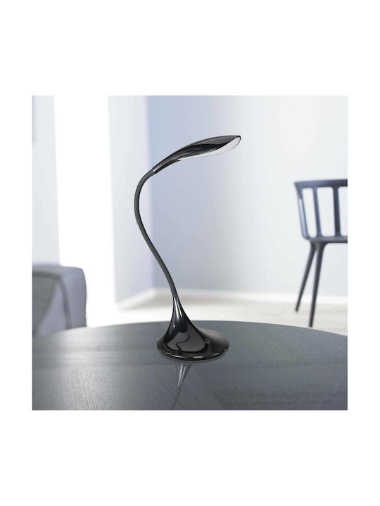 Wofi Table Lamp Yon LED Schreibtischlampe mit flexiblem Arm in Schwarz Farbe