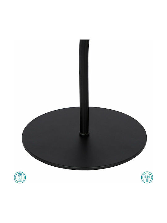 Lucide Lightning Vintage Industrial Lucide Pepijn Office Lamp for Socket E14 in Black Color