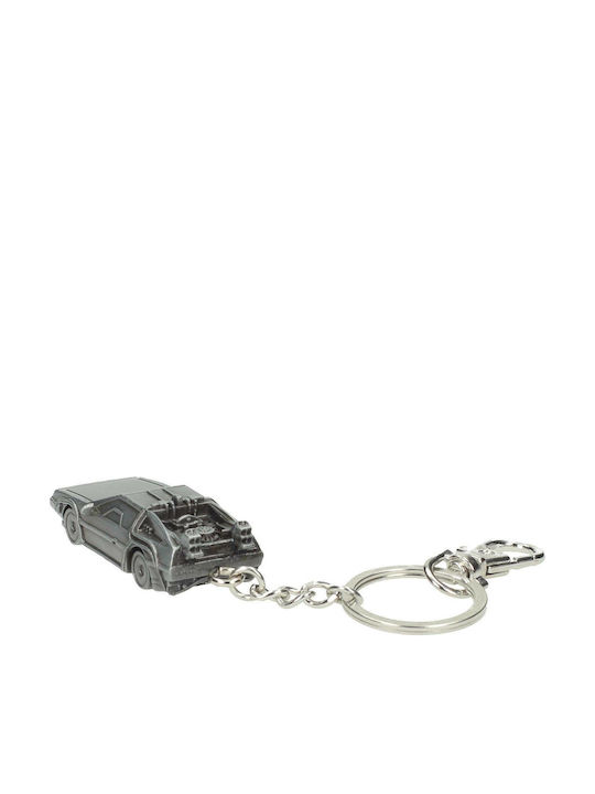 Sd Toys Schlüsselanhänger Back to Future Delorean 3D Metallisch Silber