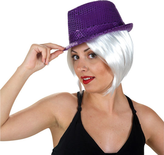 Carnival Hat Purple 1pcs (Μiscellaneous Colors)