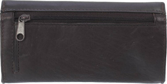 Mario Rossi Tobacco Pouch With Magnetic Clasp 15x7.8cm Brown