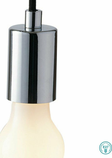 Fan Europe Admiral L1 Decorative Lamp with Socket for Bulb E27 Silver