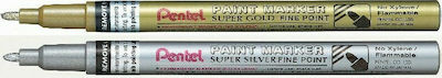 Pentel Paint Ανεξίτηλος Μαρκαδόρος 3mm Ασημί