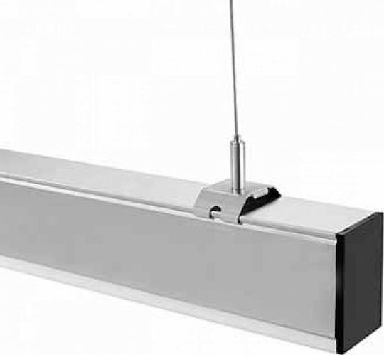 V-TAC LED Kommerzielle lineare Beleuchtung Leuchte Decke 40W Naturweiß IP20 mit einstellbarer Helligkeit B120xT5xH6.5cm