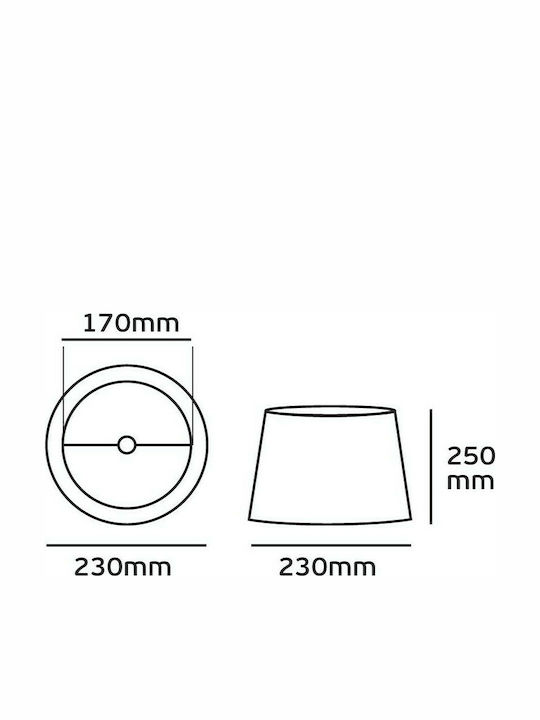 VK Lighting Καπέλο Φωτιστικού 23x34.5εκ. VK Lighting Καπέλο Φωτιστικού 23x34.5εκ.