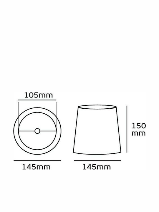 VK Lighting Καπέλο Φωτιστικού 14.5x15εκ. VK Lighting Καπέλο Φωτιστικού 14.5x15εκ.