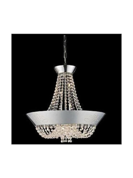 Sun Light MD89036-10 Chandelier with Crystals 10xG4 Silver 50cm Chrome