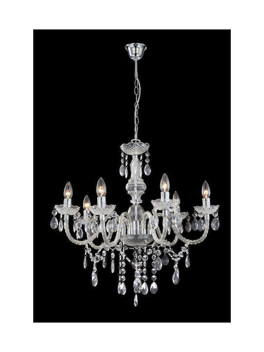 Globo Lighting Cuimbra Πολυέλαιος με Κεράκια Διάφανος 63116-6
