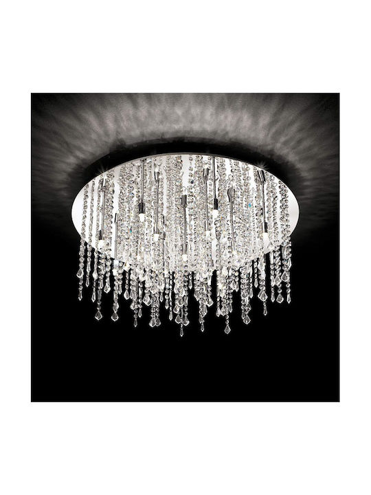 Ideal Lux Royal PL12 Πολυέλαιος Ø60cm με Κρύσταλλα Διάφανος Ideal Lux Royal PL12 Πολυέλαιος Ø60cm με Κρύσταλλα Διάφανος