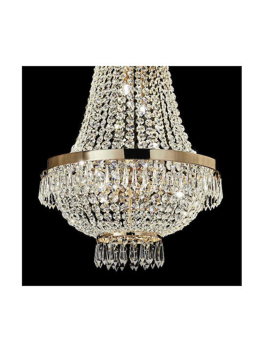 Ideal Lux Caesar SP12 Πολυέλαιος Ø55cm με Κρύσταλλα Ideal Lux Caesar SP12 Πολυέλαιος Ø55cm με Κρύσταλλα