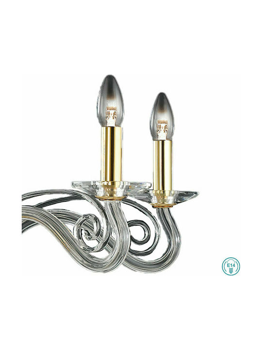 Fan Europe Epoque 5 Chandelier Candlestick 5xE14 Transparent 352291