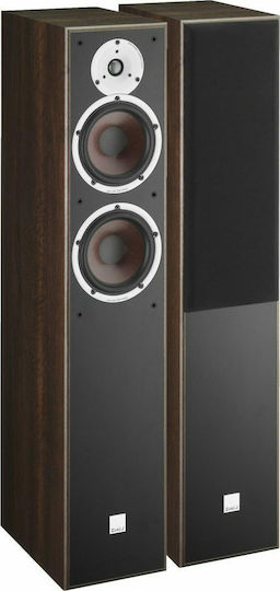 Dali Spektor 6 Pair of Hi-Fi Speakers Floor 150W 2 No of Drivers W19.5xD31.3xH97.2cm. Walnut