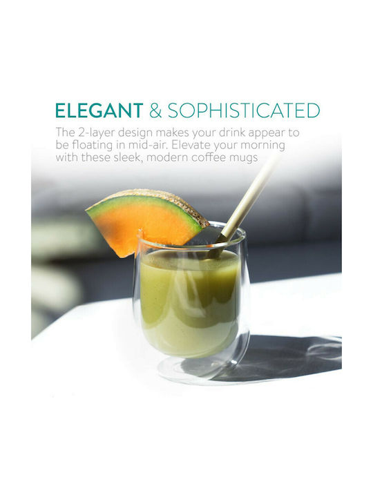 Navaris Cană Sticlă Transparentă 350ml 4buc