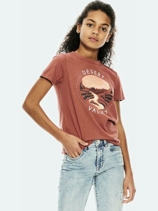 Παιδικό T-shirt Μπορντό Desert Valley