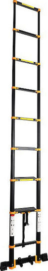 Palbest Telesmart Aluminum Telescopic Ladder with 9 Stairs and Maximum Height 3.5m CM109AL