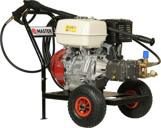 Master RW 220AR Hochdruckreiniger Benzin 404cc 14hp mit Druck 220bar und Metallpumpe