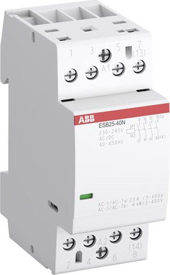 Abb 25Α AC/DC 4ΝΟ ESB 25-40N Relee de Fază Putere 25A Tetrapolar cu Tensiune 230V 83118