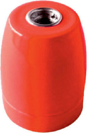 Elvhx Power Socket with Socket E27 in Red color Set 1pcs EL427805