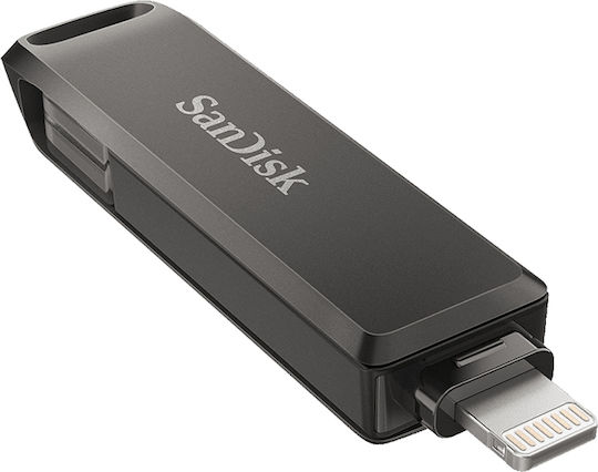 Sandisk iXpand Luxe 64GB USB 3.1 Stick mit Verbindung Blitzschlag & USB-C Schwarz