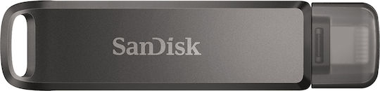 Sandisk iXpand Luxe 256GB USB 3.1 Stick mit Verbindung Blitzschlag & USB-C Schwarz