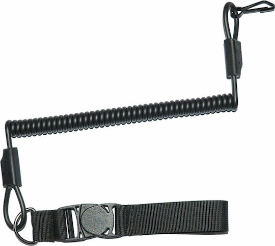 Cytac Gun Sling Spiral Gun Safety Cable in Black color