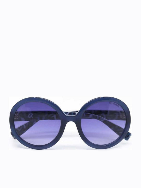 Trussardi Γυαλιά Ηλίου Μπλε με Κοκκάλινο Σκελετό Trussardi Γυαλιά Ηλίου Μπλε με Κοκκάλινο Σκελετό