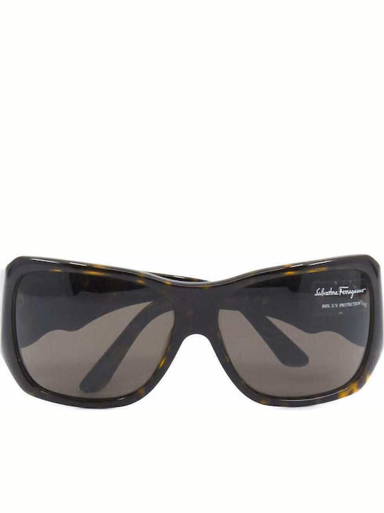 Salvatore Ferragamo Women's Sunglasses with Brown Plastic Frame