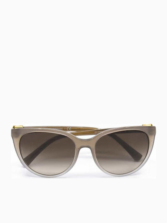 Emporio Armani Emporio Armani Women's Sunglasses with Brown Horn-Rimmed Frame and Grey Gradient Lenses EA4057 545813