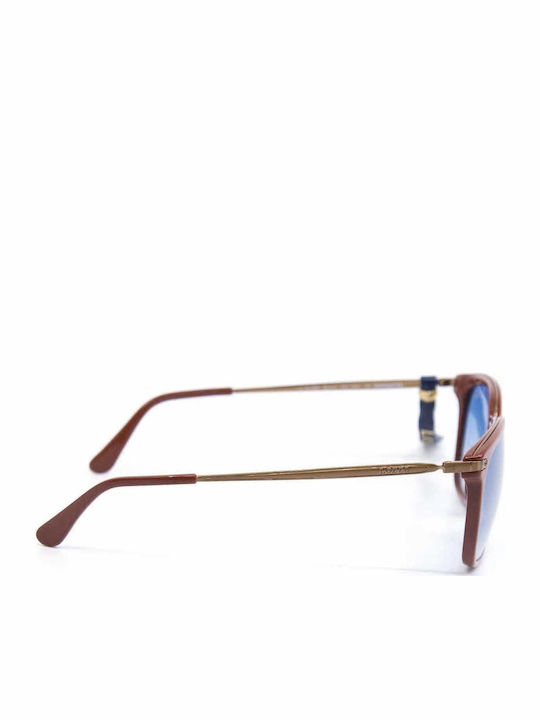 Lozza Unisex Sunglasses with Red Frame and Blue Gradient Lens SL4028 1FFX