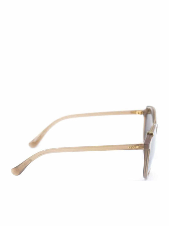 Vogue Women's Sunglasses with Beige Frame and Brown Mirror Lenses VO5161S 25335A