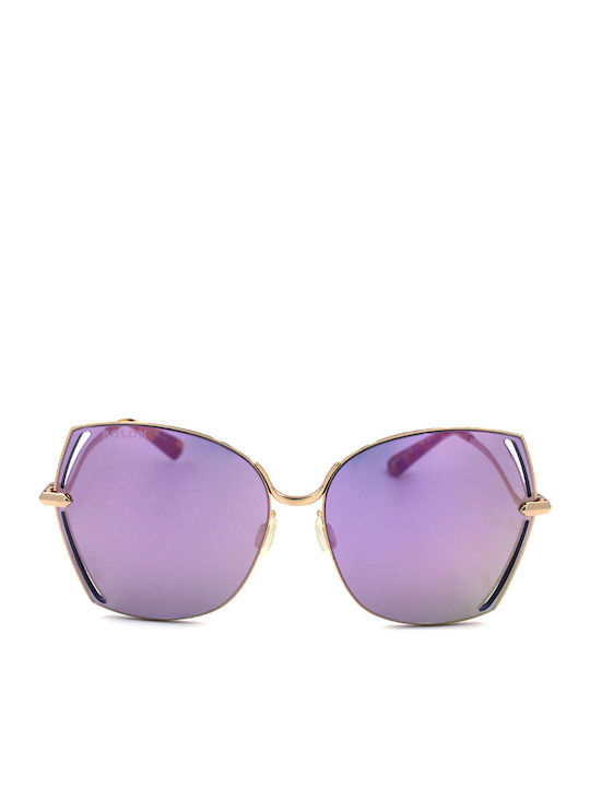 Bolon Damen Sonnenbrille mit Gold Metall Gestell BL8038B30