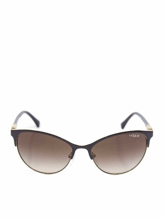 Vogue Women's Sunglasses with Black Metallic Frame and Brown Lenses VO 4058SB 997/13