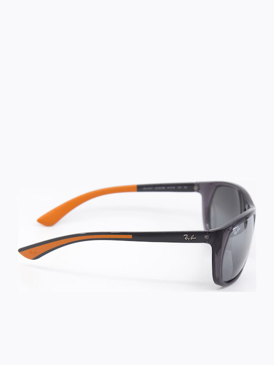 Ray Ban Men's Sunglasses with Black Frame and Black Mirror Lens RB4307 6439/88