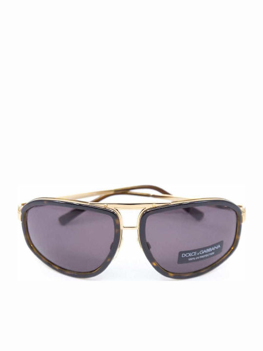 Dolce & Gabbana Men's Sunglasses with Brown Tartaruga Metal Frame and Brown Lens DG2036 065/73